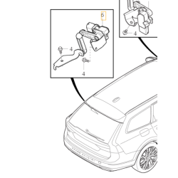 VOLVO V90CC XC90 II czujnik poziomowania swiatel LED lewy tyl OE