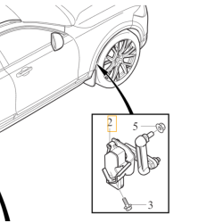 VOLVO S60 V60 S90 V90 XC60 XC90 II czujnik poziomowania LED prawy przod OE