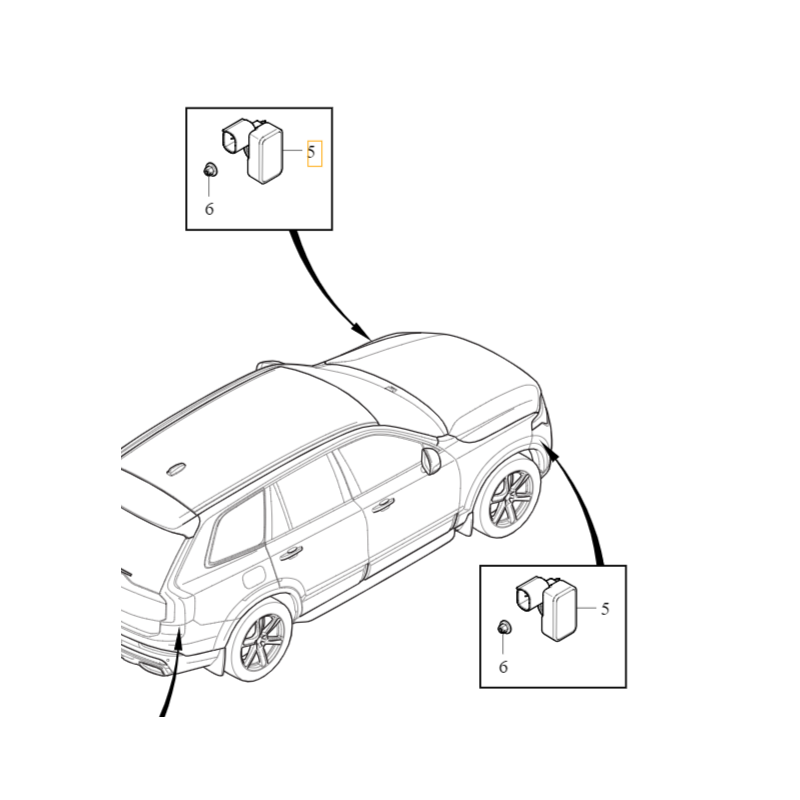 VOLVO S60 V60 S90 V90 C40 XC40 XC60 XC90 II czujnik aktywne zawieszenie OE