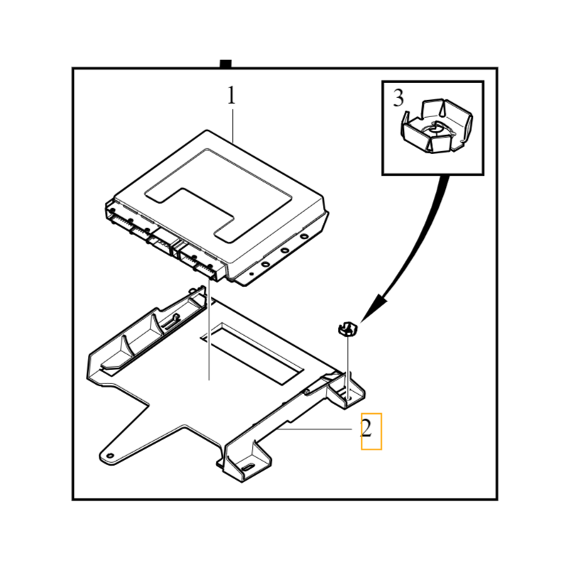 VOLVO S60 V60 uchwyt mocowanie sterownika aktywnego zawieszenia OE 32142254
