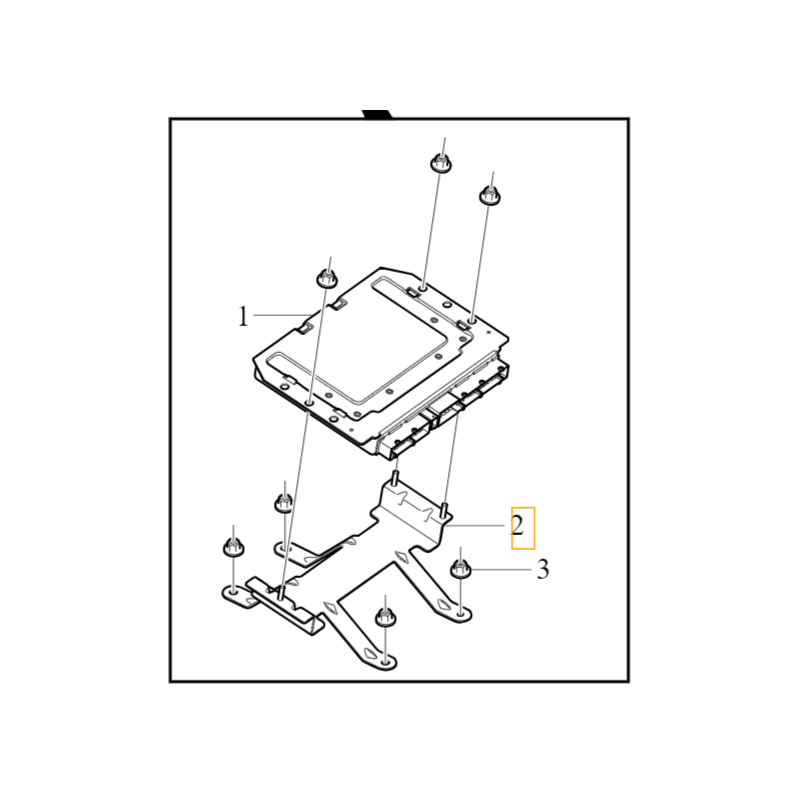 VOLVO C40 XC40 uchwyt mocowanie sterownika aktywne zawieszenie OE 31451537