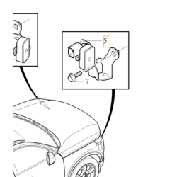 VOLVO C40 XC40 czujnik aktywne zawieszenie prawy przod OE 31476074 32283396
