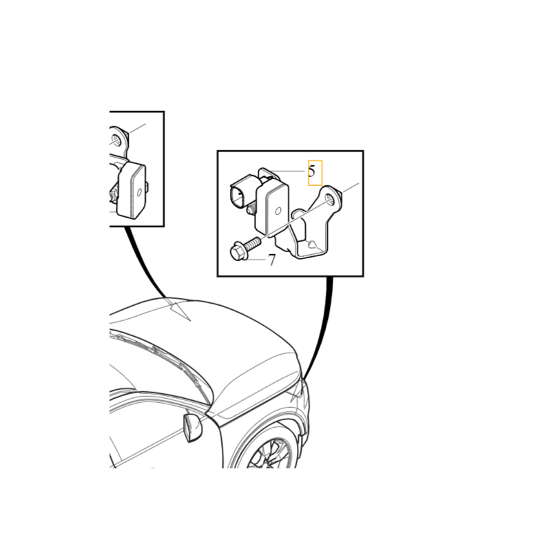 VOLVO C40 XC40 czujnik aktywne zawieszenie prawy przod OE 31476074 32283396