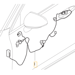 VOLVO S60 III V60 V60CC II wiazka elektryczna drzwi lewy przod OE 32143930