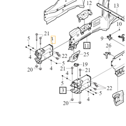 VOLVO S90 S90L V90 prawa strefa zgniotu wspornik wzmocnienie OE 32377909