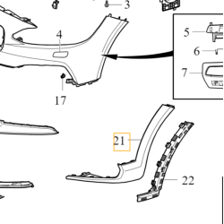 VOLVO V90CC prawa listwa spoiler naroznik zderzak przod OE 31449327