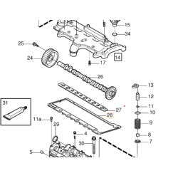 VOLVO S60 S80 V70 XC70 XC90 uszczelka pokrywy zaworow kolektora OE 8692438