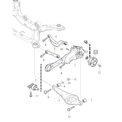 VOLVO V70 V60CC S60CC XC70  wahacz tylny poprzeczny oryginal OE 31262931