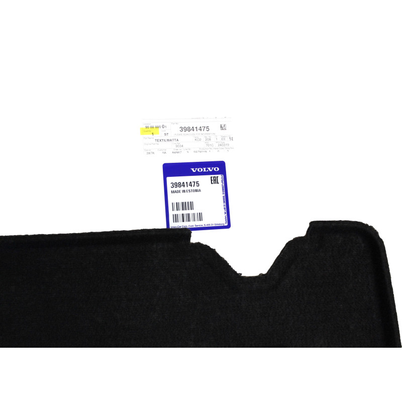 VOLVO V90 V90CC prawa wykladzina kanapy bagaznik czarny OE 39841475