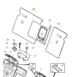 VOLVO V90 V90CC prawa wykladzina kanapy bagaznik czarny OE 39841475