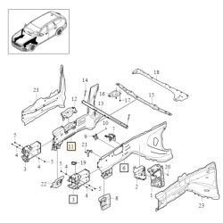 VOLVO S60 V60 S90 V90 XC60 II wzmocnienie prawa podluznica przod OE 32377173