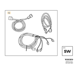 VOLVO C30 C70 XC90 I wiazka czujniki parkowania przod OE 30730139