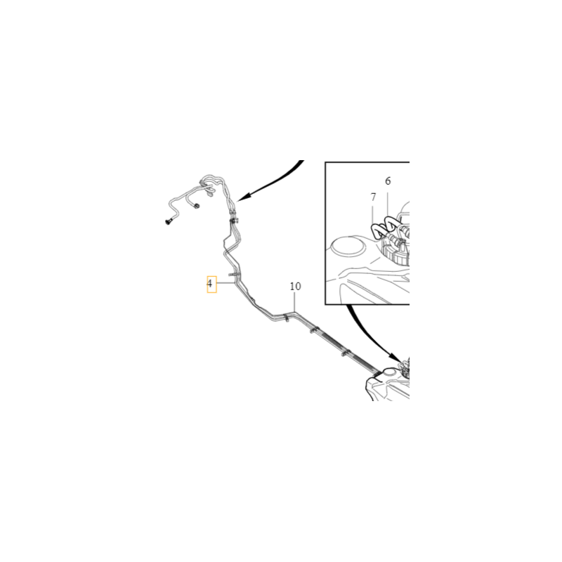 VOLVO C30 C70 V40 S40 V50 przewod paliwowy powrotny 1.6D, 2.0D OE