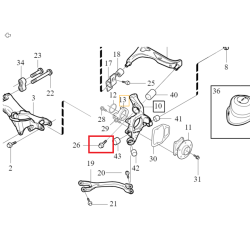 VOLVO XC90 sruba tylnego wahacza  M12x70 OE 985308