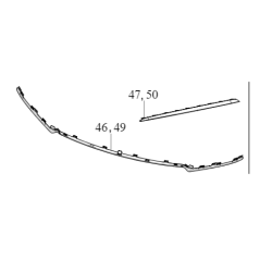 VOLVO S60 przednia środkowa listwa zderzaka OE