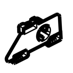 VOLVO XC90 II prawy wewnetrzny wspornik koszyk czujnika kratki przod OE