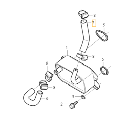 VOLVO V40 V70 S80 XC60 XC70 rura przewód wodny 31439473