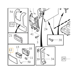 VOLVO XC60 I oslona tylnej popielniczki