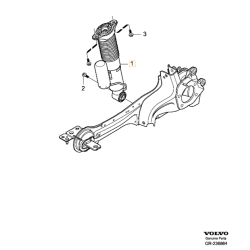 VOLVO S80 V70 amortyzator poziomujacy aktywny NIVOMAT zawieszenie tyl OE