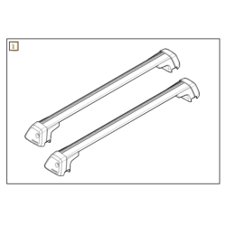 VOLVO V60 V60CC II oryginalny bagaznik dachowy poprzeczki OE 32347410