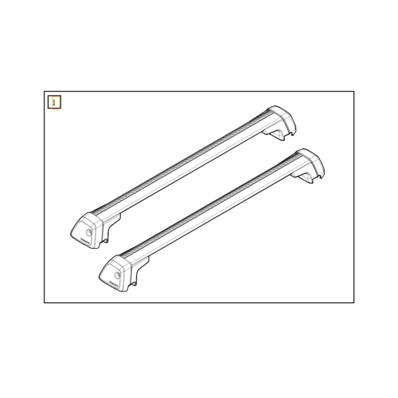VOLVO V60 V60CC II oryginalny bagaznik dachowy poprzeczki OE 32347410