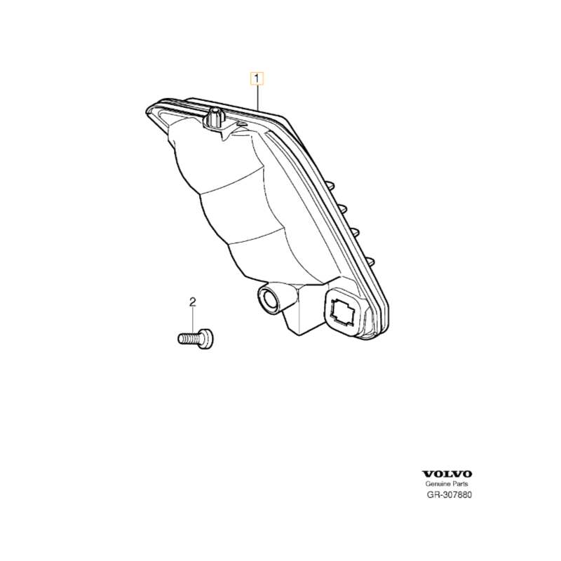 VOLVO XC60 I prawa lampa LED do jazdy dziennej reflektor DRL OE 31290874