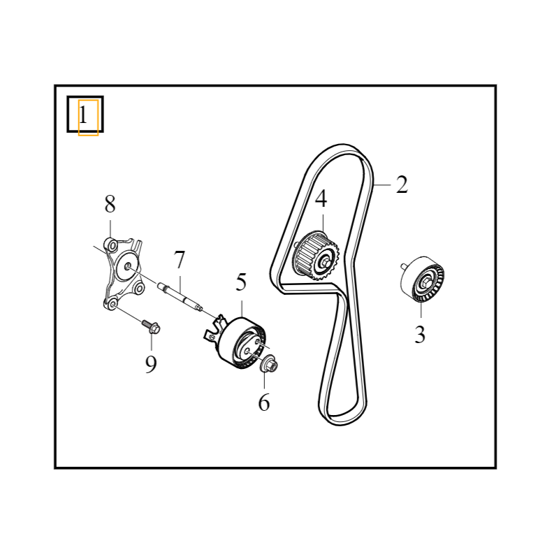 VOLVO V60 XC60 S90 V90 XC90 II oryginal rozrzad komplet 2,0D OE