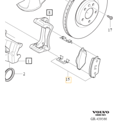 VOLVO EX40 XC40 klocki hamulcowe przod OE 32329535