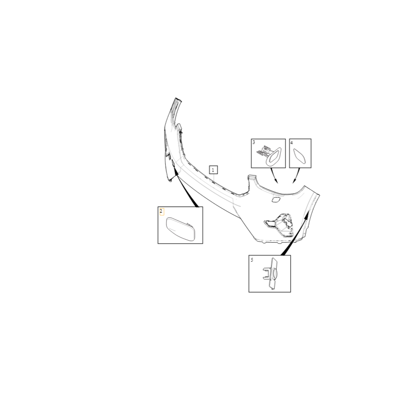 VOLVO C40 XC40 zaslepka haka holowniczego przod OE 40004980
