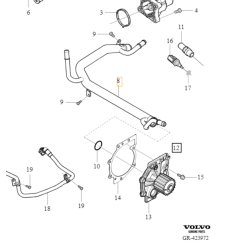 VOLVO V40 S60 V60 V70 S90 V90 XC70 XC60 XC90 II przewod magistrala wodna OE