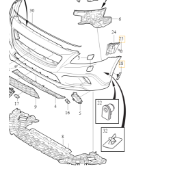 VOLVO V40 mocowanie prawego czujnika parkowania OE 39814330