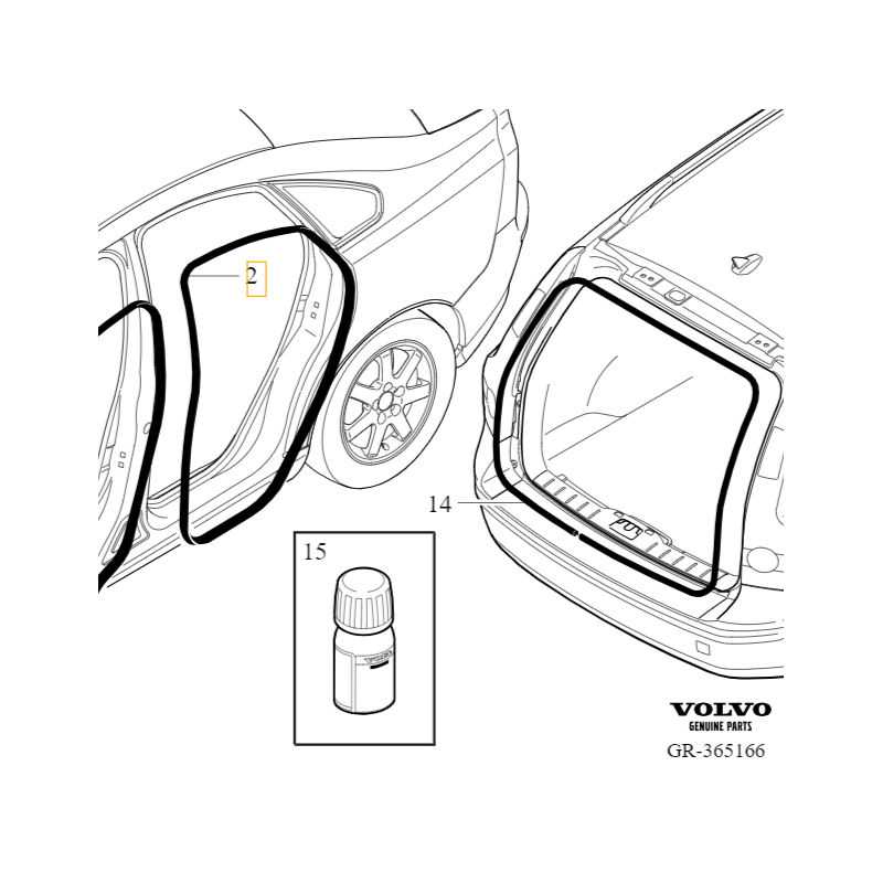 VOLVO V50 uszczelka karoseryjna drzwi tyl lewy prawy OE 8663910