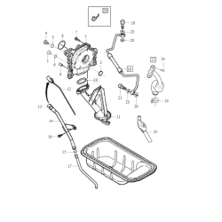 VOLVO S40 V50 C30 V70 S80 uszczelka pompy oleju 1,6D 30735087 OE