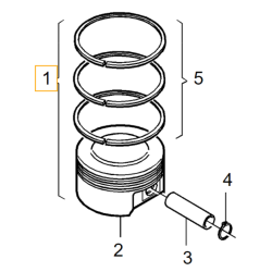 VOLVO S60 V60 V40 S90 V90 XC40 XC60 XC90 tlok pierscienie STD OE 31460046