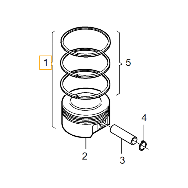 VOLVO S60 V60 V40 S90 V90 XC40 XC60 XC90 tlok pierscienie STD OE 31460046