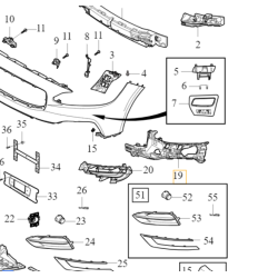 VOLVO S90 V90 V90CC lewy slizg mocowanie zderzaka przod OE 31383237