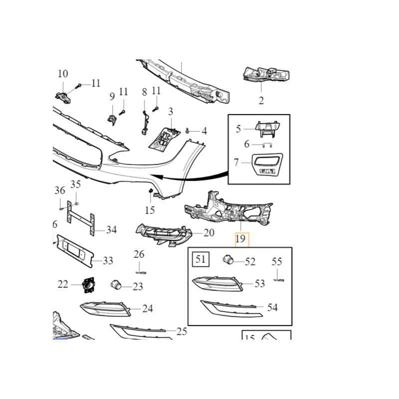 VOLVO S90 V90 V90CC lewy slizg mocowanie zderzaka przod OE 31383237