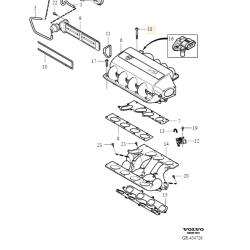 VOLVO S80 XC90 I sruba M7x82 kolektora ssacego 4.4 V8 B8444S OE 30741313