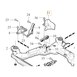 VOLVO S80 II V8 oslona termiczna OE 30723931