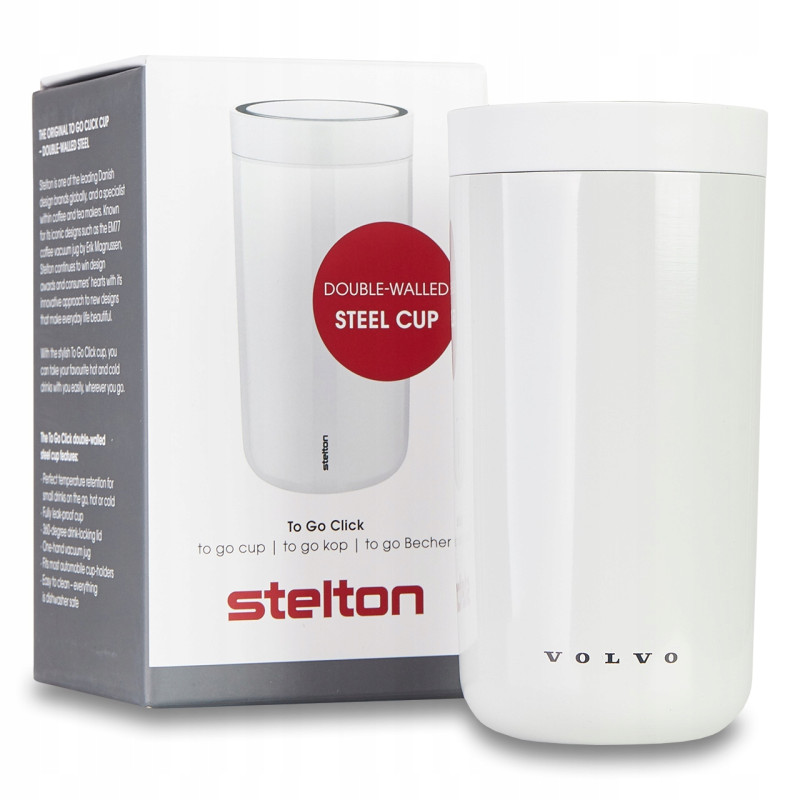 VOLVO termos kubek termiczny bialy STELTON 200ml OE