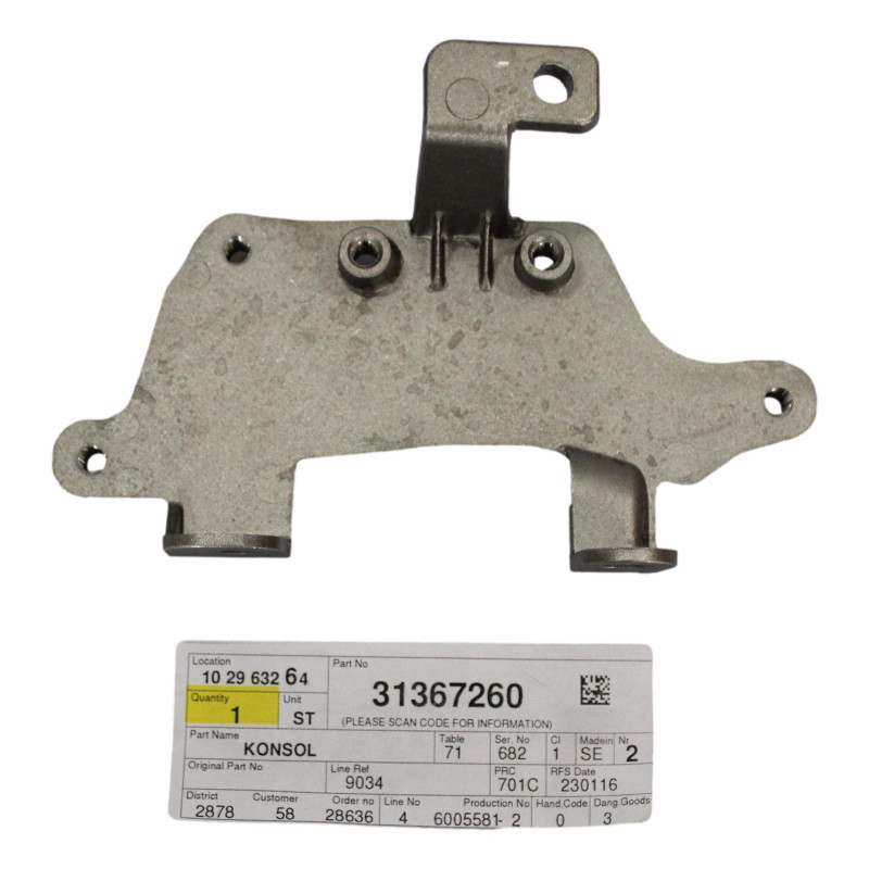 VOLVO S90 V90 II wspornik startera silnika OE