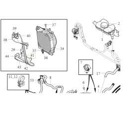 VOLVO XC60 II XC90 II wspornik lacznik chlodnicy hybrydy