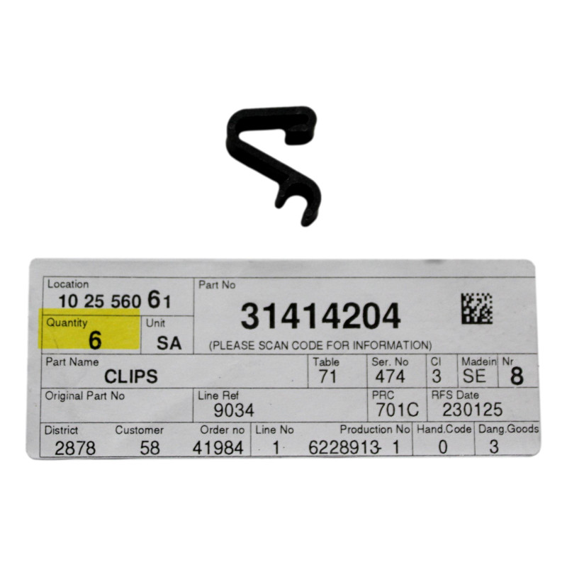 VOLVO S80 uchwyt haczyk...